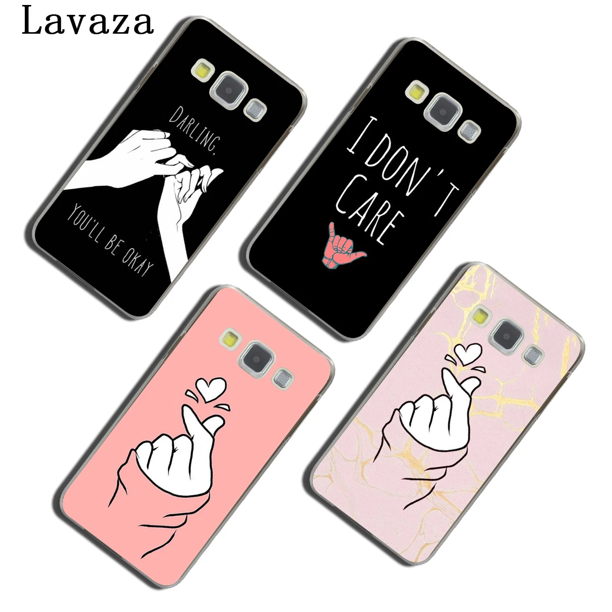 Lavaza Love on the finger kpop heart чехол для телефона Samsung Galaxy Note 10 8 9 A9 A8 A7 A6 Plus 2018 A2 A3 A5 2017 2016