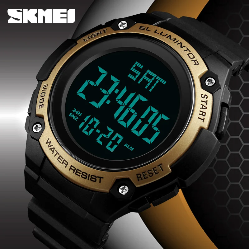 SKMEI Digital Watch Mens Watches Fashion Outdoor Sports Electronic LED Clock Male Waterproof Casual Military Men Wrist New | Наручные
