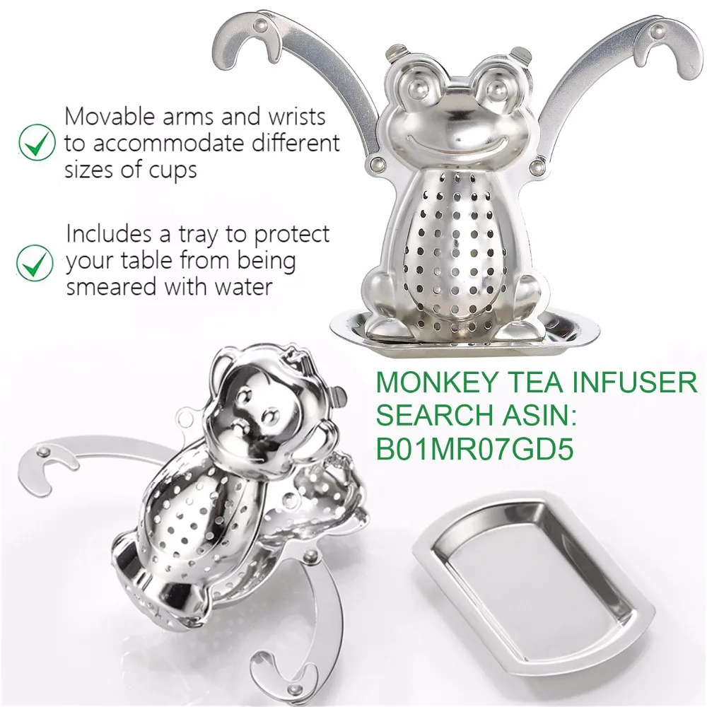 Новое поступление 2017 года Нержавеющая сталь лягушка сетка для заварки чая чай