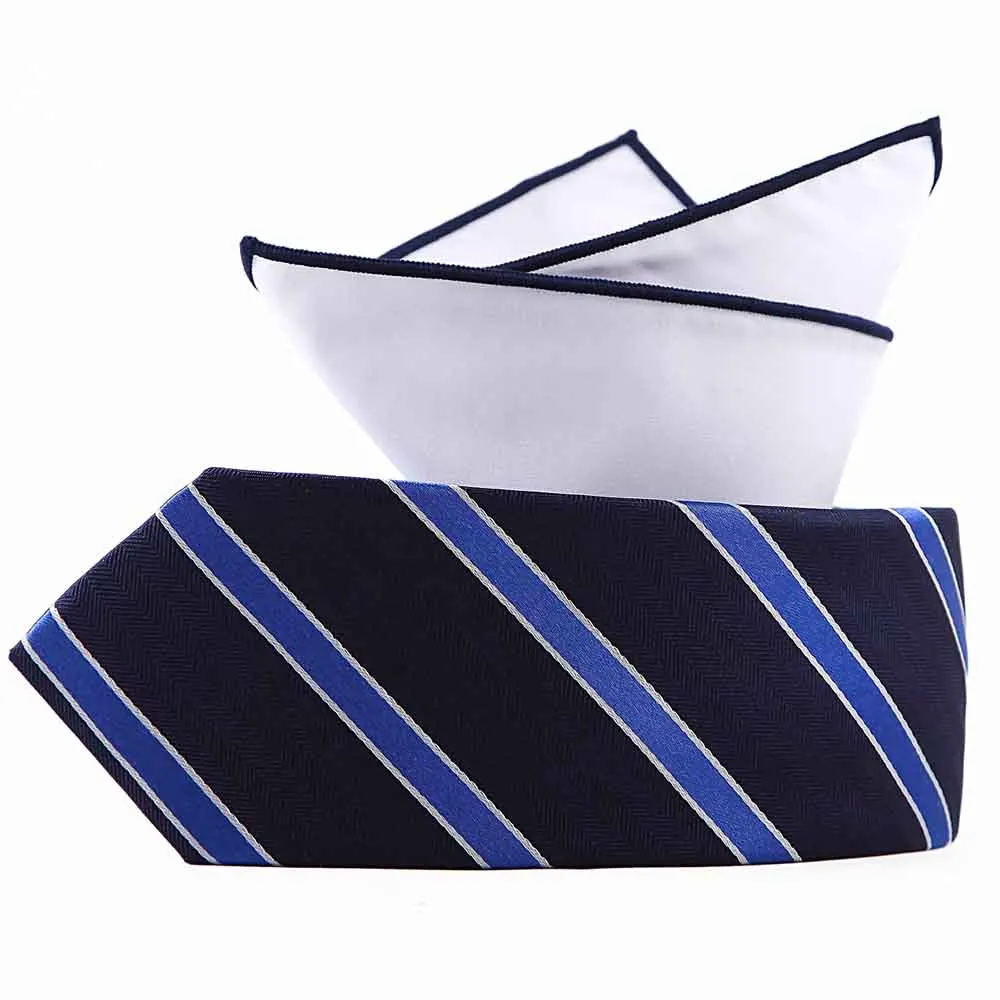 SST-003 tie set Портной Смит классический формальный галстук мужской роскошный ручной работы натуральный чистый шелк Тканый Жаккардовый полосатый галстук - Цвет: SST-003 tie set