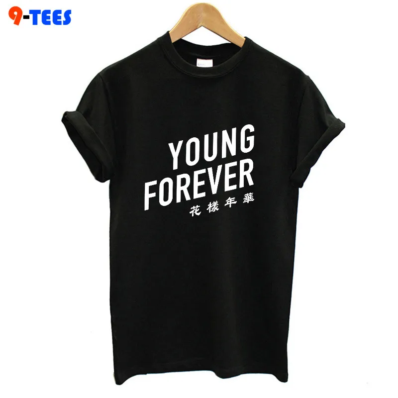 Письмо печати BTS футболка Летняя корейская модная белая Для женщин топы Simple с