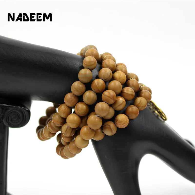 Женский и мужской браслет nadem эластичный из 108 элементов 8 мм|bracelet tree|bead braceletprayer beads