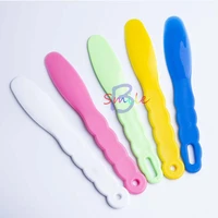 new 2pcs alginate assorted dental lab plastic mixing spatula for impression dental matirial spatula tool for dental item