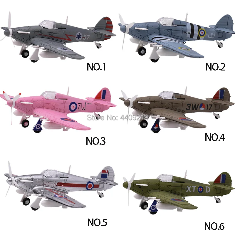 1 шт. случайный цвет 1/48 сборка моделирования модель истребителя игрушки строительный инструмент наборы самолетов литье под давлением войны-II ураган боец