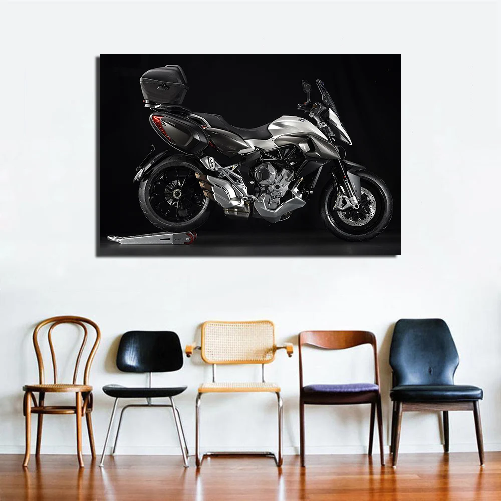 MV Agusta Stradale 800 супер мотоцикл Холст Картина автомобиля постер настенные