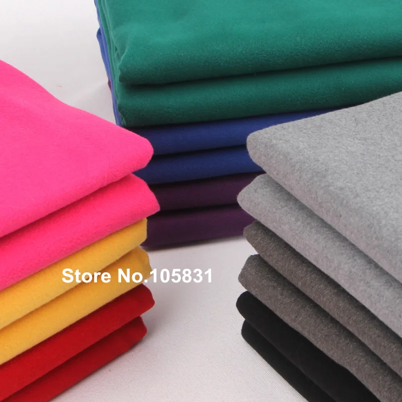 Thick Pure Color Wool Blend Fabric Two-Sided Cashmere Fabrics by the Meter 59'' wide for Garments diy Winter Coat Dress Suits | Дом и
