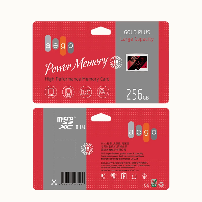 AEGO Ultra Speed NAND SDA microSD U3 16GB/32GB/64GB TF карта памяти (+ Бесплатный SD адаптер)|memory card|tf cardflash