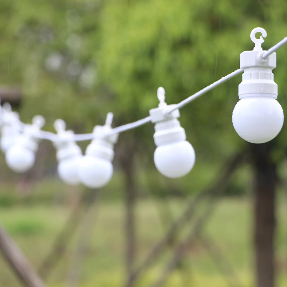 110/220V LED гирлянда 20 молочно белый/прозрачный лампы Рождество Водонепроницаемый