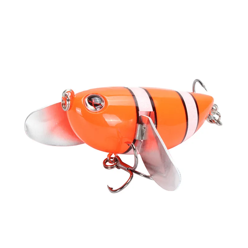 

Topwater рыболовные приманки, плавающие воблеры в виде гольяна, искусственная приманка, Поппер, воппер, металлические крылья, жесткая приманка