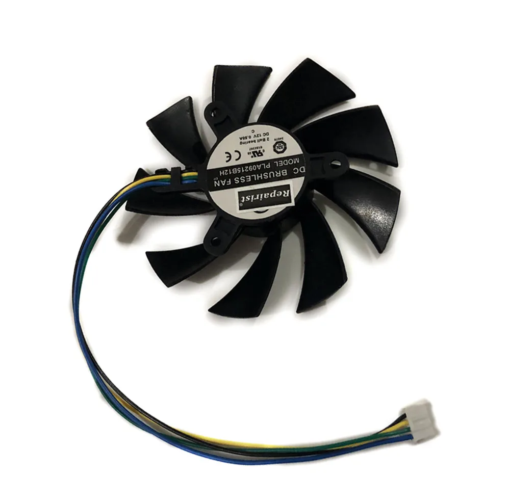 PLA09215B12H 87 мм 12V 0.55A 4 провода GPU радиатор Графическая карта VGA охлаждающий