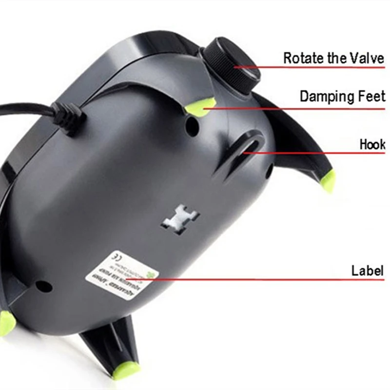Super Aquarium Air Pump Fish Tank Compressor For Adjustable Silent Quiet Control Accessories | Дом и сад