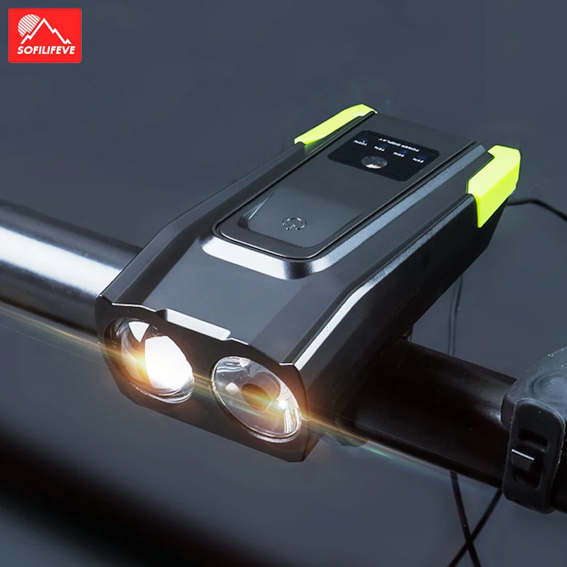 Водонепроницаемый светодиодный передняя фара для велосипеда Светильник лампы MTB