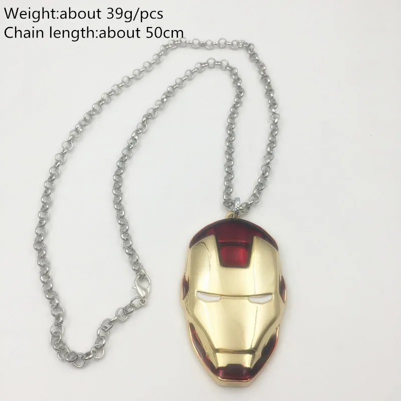 Аниме фильмы ювелирных изделий Супермена Железный человек 3D маска металлическое