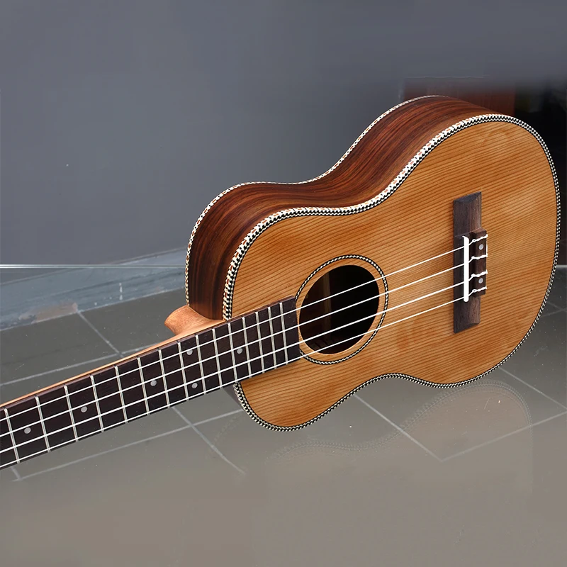 Деревянная гитара Ukelele 18 ладов 26 дюймов музыкальный инструмент 4 струны мини из