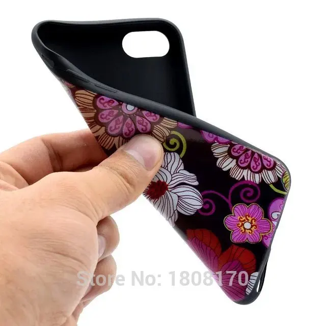 Flower Butterfly PU TPU Soft Case For Iphone 7 Plus Iphone7 Dreamcatcher Smile Be Happy Mandala Don't Touch Phone Cover 100pcs |