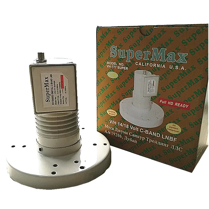 Спутниковые тарелки Supermax C Band Lnb lnbf band используются для получения сигналов c