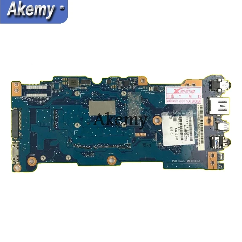 AK UX305FA материнская плата для ноутбука For Asus UX305F UX305 тест оригинальная 8G RAM M-5Y10C CPU |