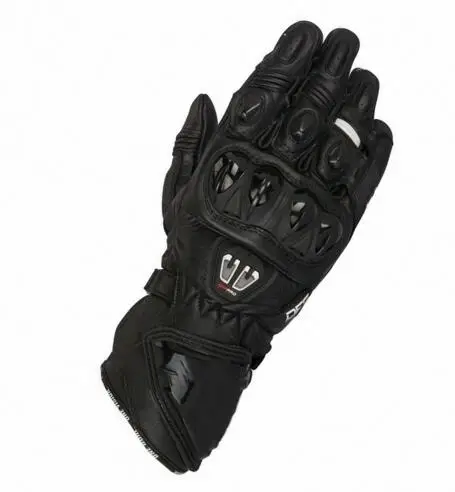 

Free shipping 2018 New Black White GP PRO R2 Riding Long Gloves Racing Motorbike Motocross Leather Gloves
