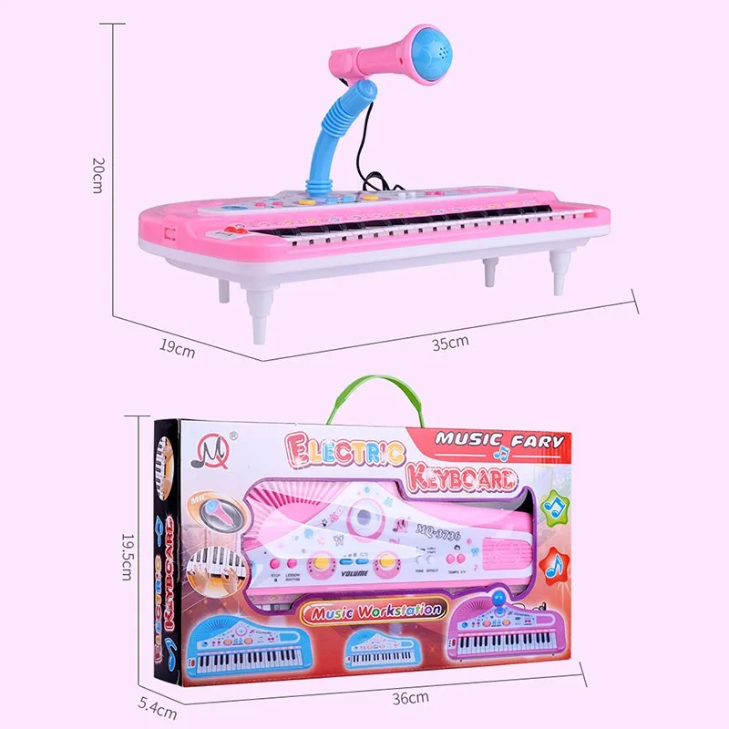 37 клавиш electone мини электронные клавишные музыкальные игрушки с микрофоном