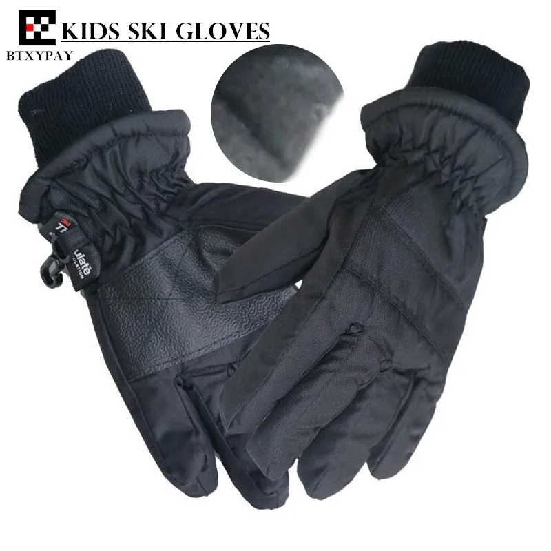 20p Children Ski Gloves,Winter Plus Velvet Warm Kids Boys&Girls Outdoor Sport Skiing Gloves Waterproof Windproof Gloves, 1-4age