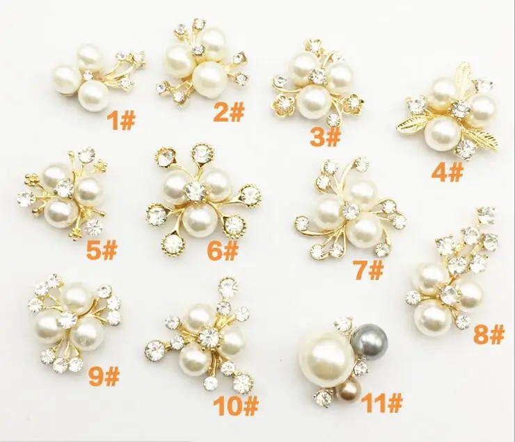 Хит продаж новинка 10 шт. аксессуары для волос с жемчугом и цветком из горного