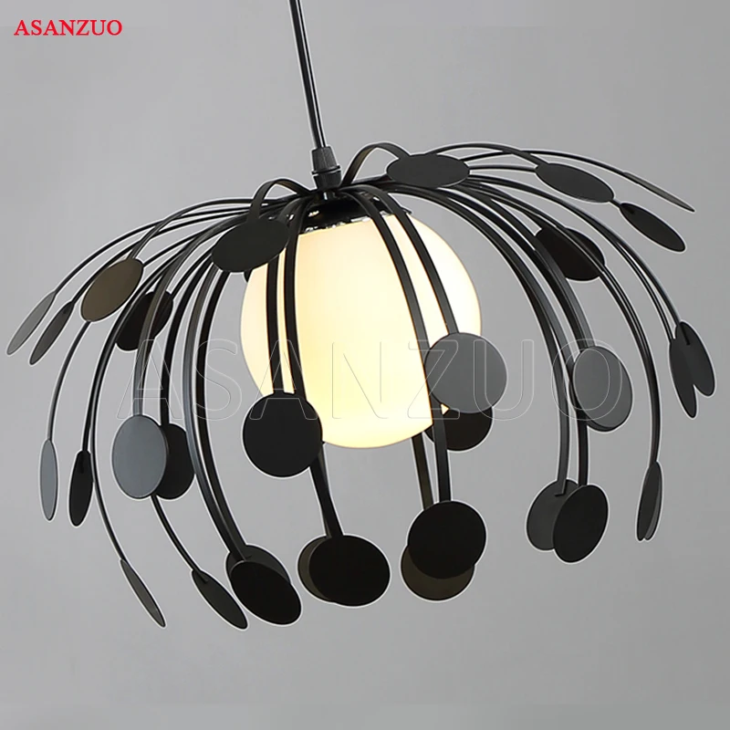 

Industrial Retro pendant light Glass lampshade vintage pendant lamp creative Restaurant Iron Hanging lamp
