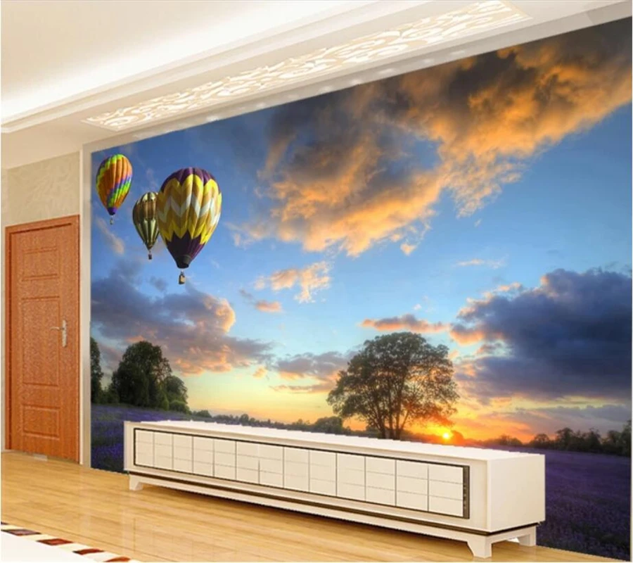 Пользовательские 3d фото обои современный натуральный Фиолетовый Лаванда на