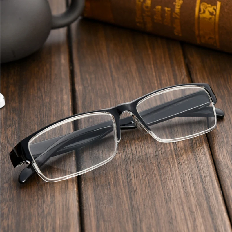 Очки для чтения 2017 мужчин и женщин полимерные прозрачные линзы черная