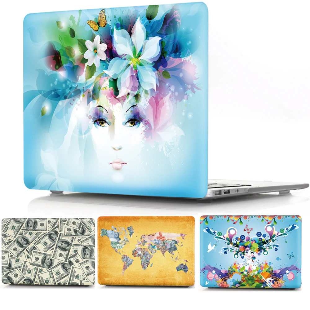 Чехол с принтом для Apple MacBook Air 11 13 дюймов ноутбука Mac book Pro 12 3 15 4 сенсорной панелью