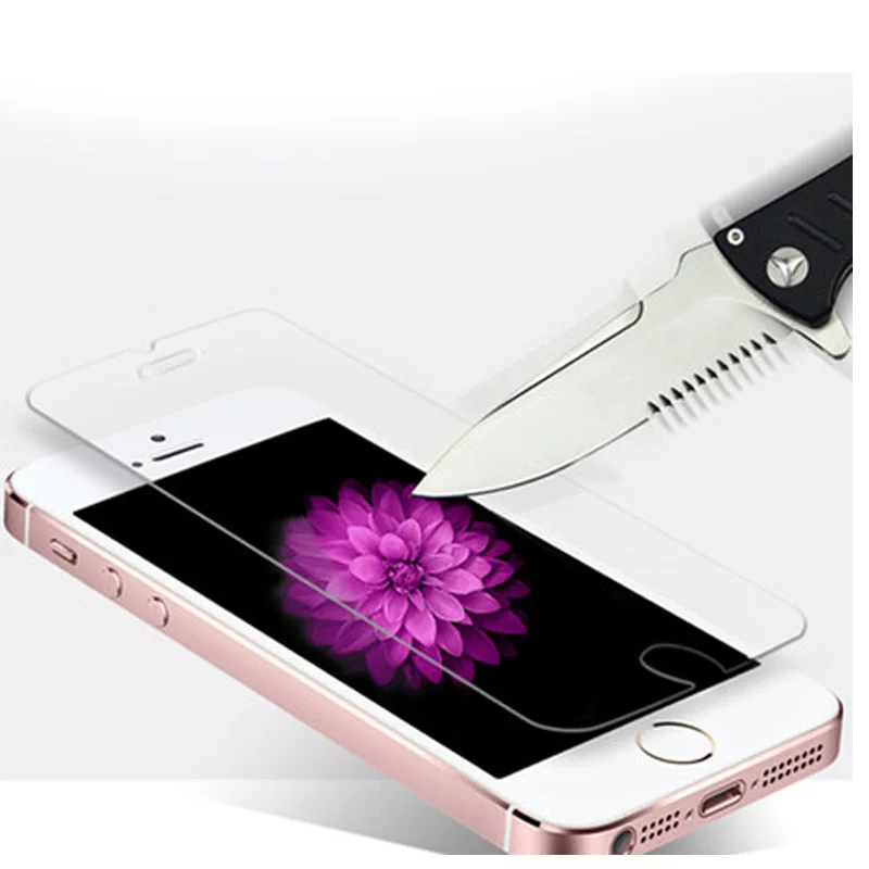 Защитная пленка для iPhone 7 Plus 6 6Plus 6S 5 5S SE из закаленного стекла Бесплатная доставка