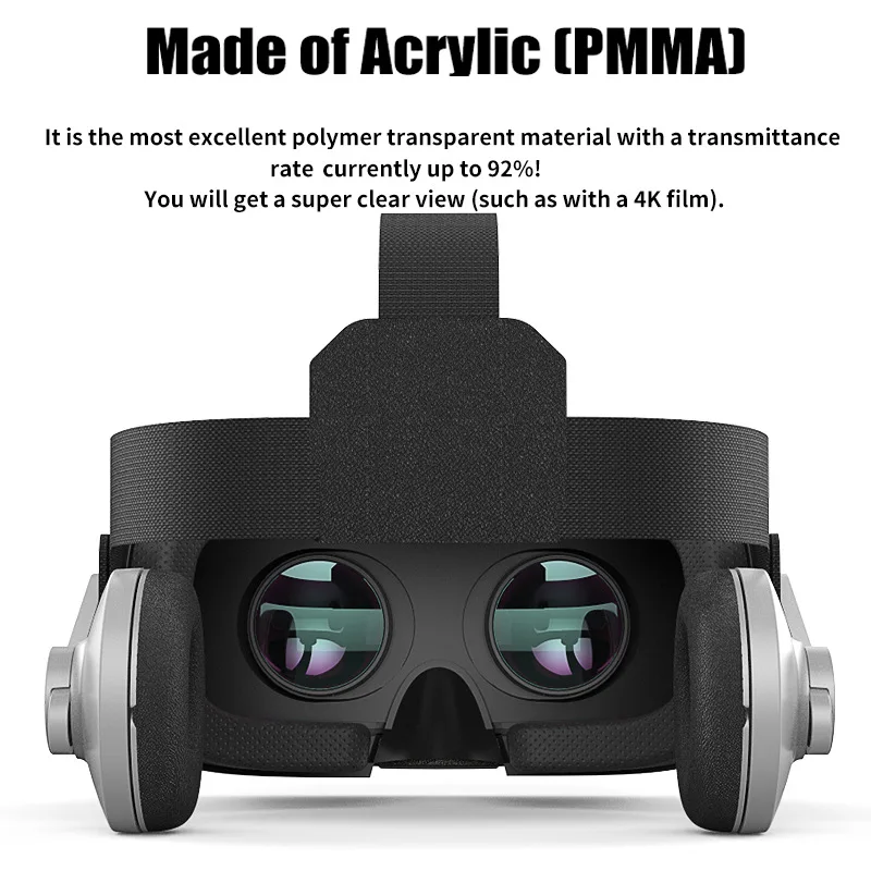 SHINECON Casque 9,0 VR Очки виртуальной реальности 3D очки Google Cardboard VR гарнитура коробка для 4,0-6,3 дюймового смартфона