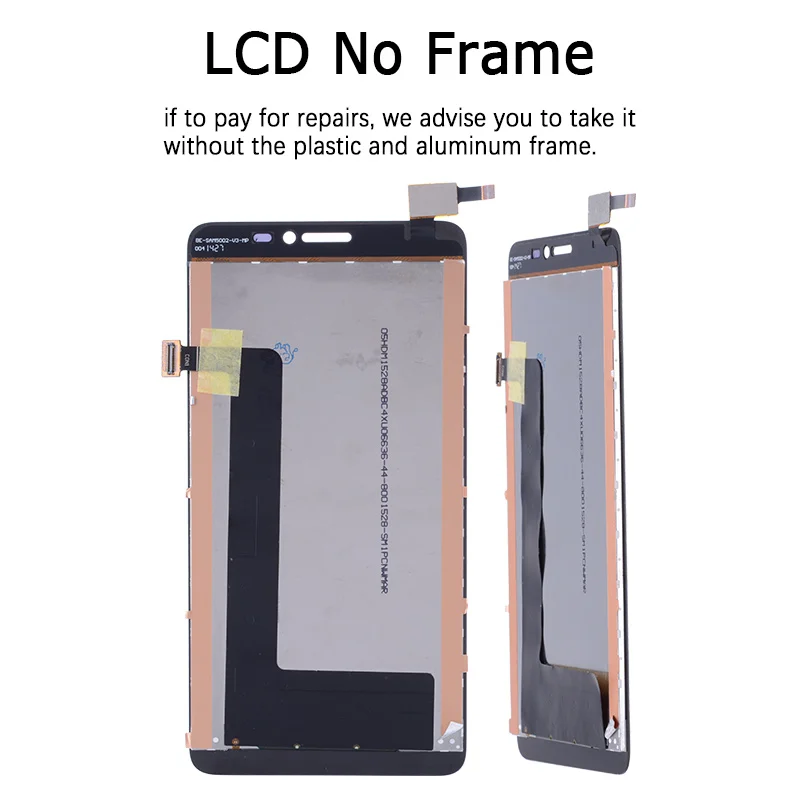 Дисплей для LENOVO S850 LCD в сборе с тачскрином на рамке Оригинал 5.0&quot черный белый |
