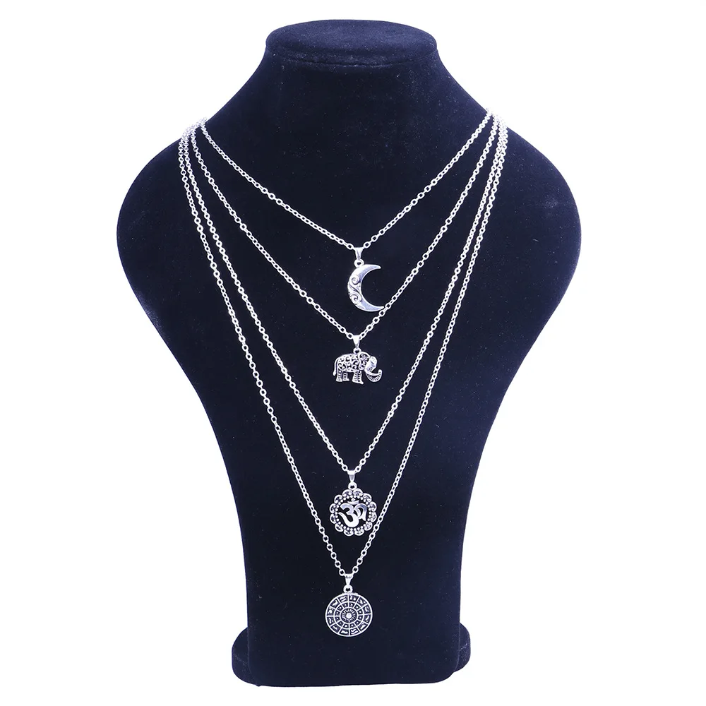 Женское винтажное ожерелье с подвеской в стиле бохо|chokers necklaces for women|elephant pendant