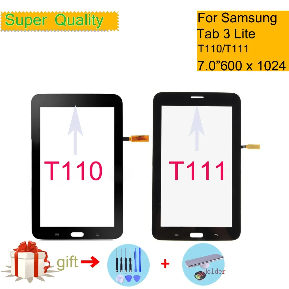 Сенсорный экран планшета для Samsung Galaxy Tab 3 Lite 7 0 дюйма Φ T111 Wi Fi T110|ЖК-экраны и панели
