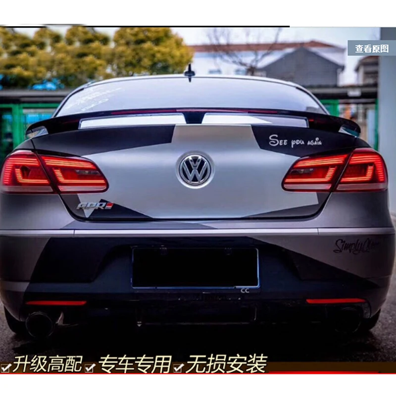 Для Volkswagen VW Passat CC 2009 2010 2011 2012 2013 2014 2015 2016 ABS Материал Неокрашенный Грунтовка хвост