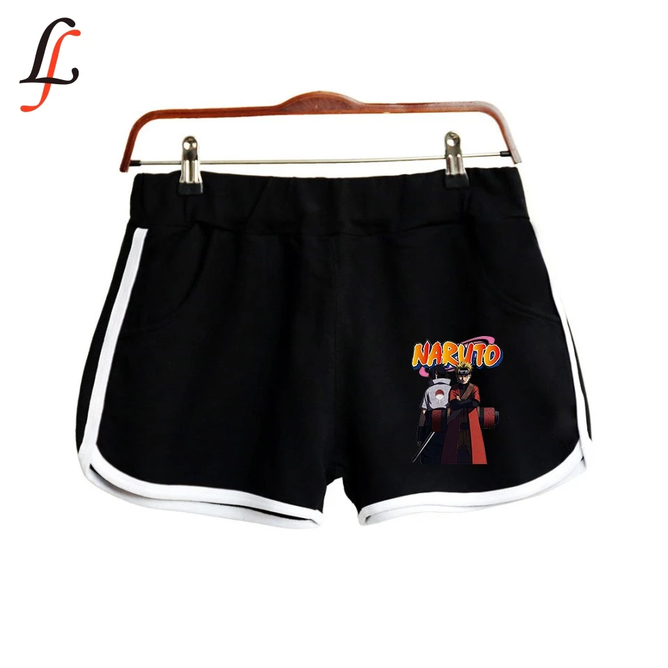 Супер Популярные шорты с аниме Наруто новые принтом K pop модные уличные лидер