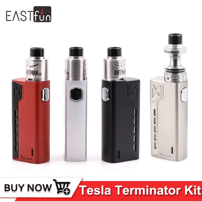 Оригинальный Tesla Терминатор комплект Teslacigs модель Terminator 90 Вт стартовый с Antman 22 RDA