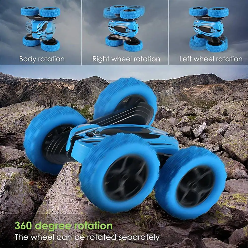 JJRC D828 1/24 Мини RC Автомобиль 2,4G 4WD двухсторонний трюк Rc автомобиль вращение на 360 градусов W/светодиодный светильник игрушка подарки для детей горячий автомобиль