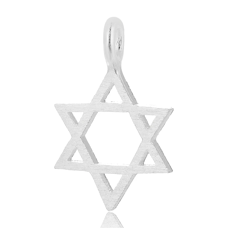 Женское и мужское ожерелье с кулоном Звезда Давида из 100% серебра 925 пробы 2019|star of