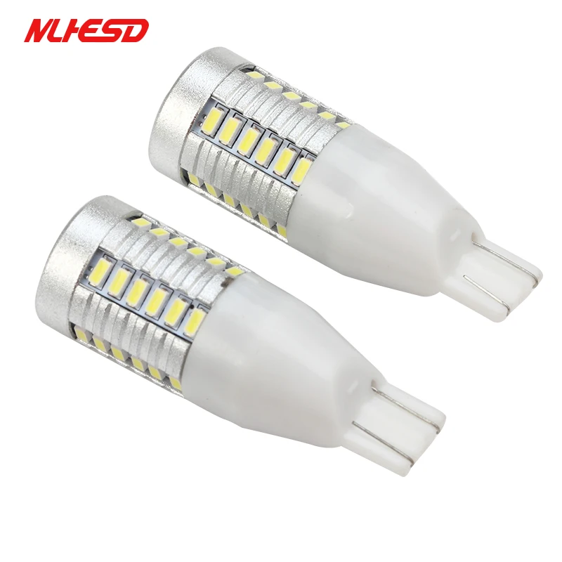 2 шт. супер яркий T15 W16W 5 W 30 SMD 3014 Светодиодный прожектор в форме объектива nao