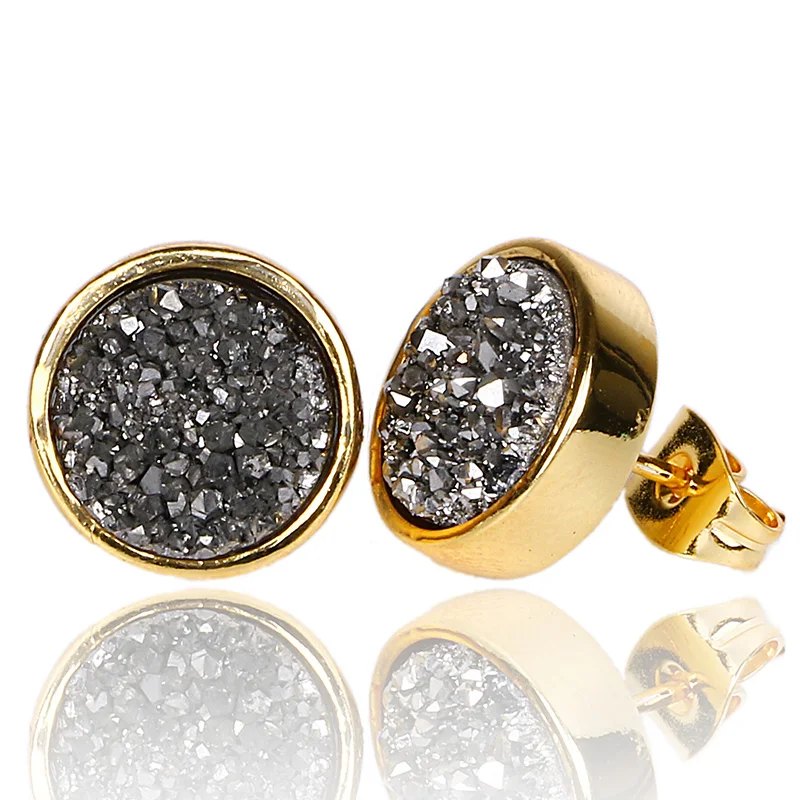 Горячая Продажа корейский стиль женские пирсинг серьги гвоздики милые 10 мм