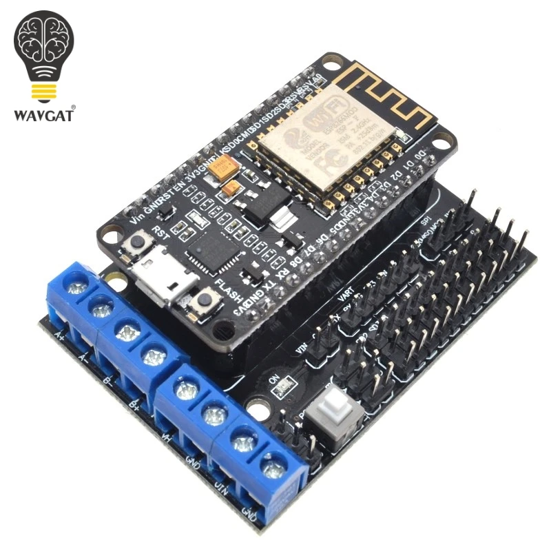 Подходит для Node MCU набор разработки NodeMCU + Защитный двигатель Esp Wifi Esp8266 diy rc