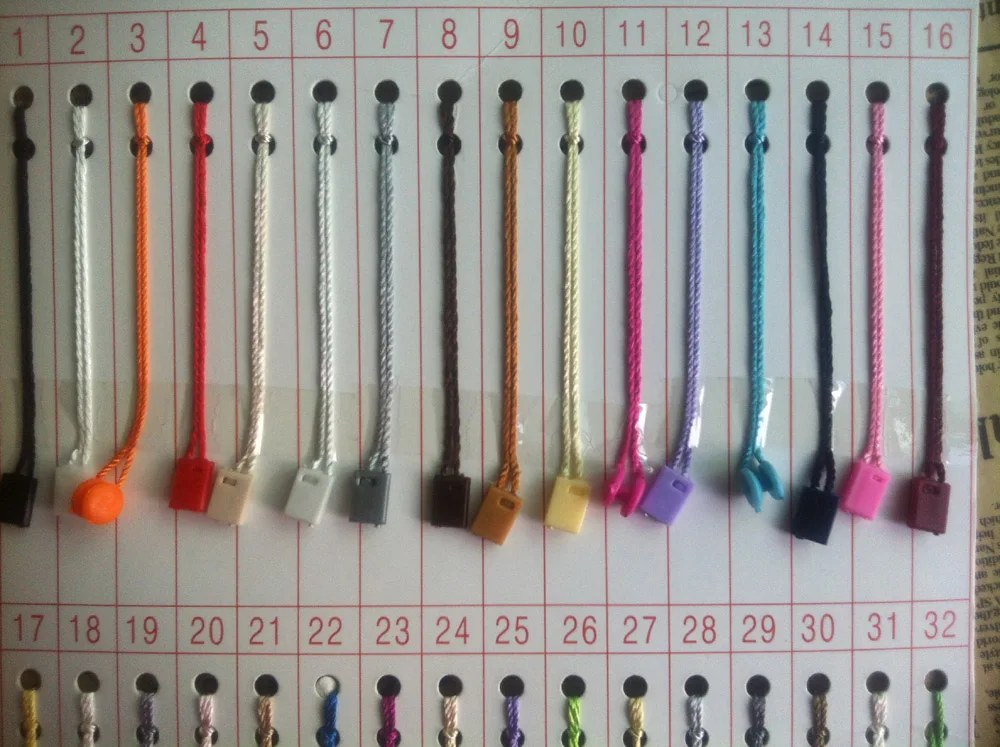 Красочные вешалки для бумажных ярлыков шнуры одежды 18 см уплотнения