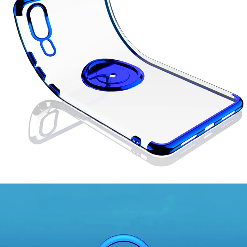 Мягкий чехол для Huawei P30 Pro Mate 30 20 P20 Lite Nova 5T 4e 3e Y9 Y7 Y5 Y6 Honor V20 V10, чехол с кольцом на палец