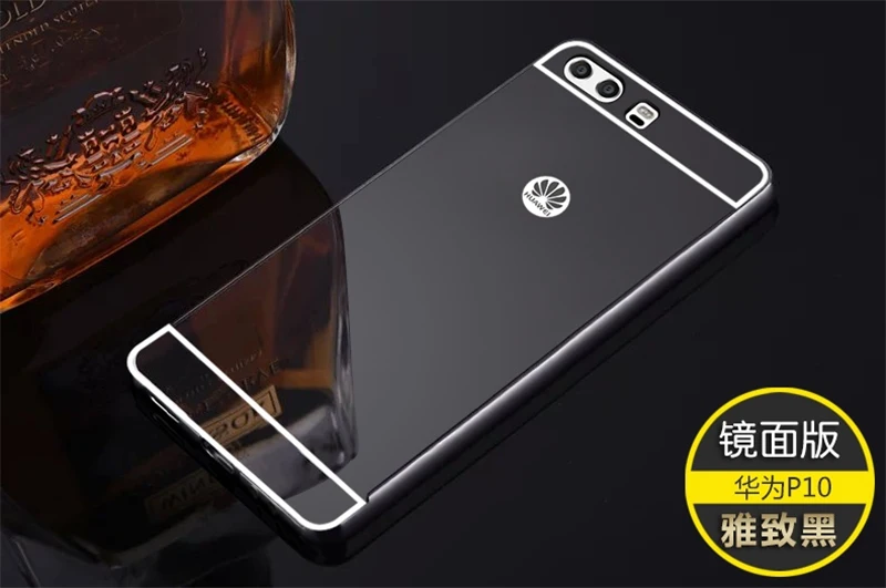 Мягкий Сотовый телефон чехол для Huawei P8 P9 P10 P20 Pro Lite плюс Honor 8 9 10 играть Lite Коврики 8 9 10 Lite зеркало ультра тонкий чехол - Цвет: Black