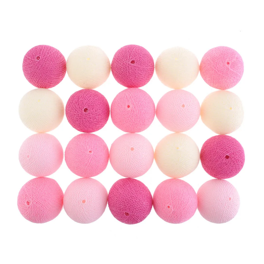 20 шт./лот розовый ватным тампоном Гирлянды светодиодные свет гирлянды Фея строка