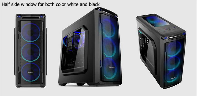 Компьютер DIY HUANANZHI X79 материнская плата с M.2 cpu Xeon E5 2670 4*8G ram СВЕТОДИОДНЫЙ монитор с изогнутым экраном 120G SSD 500W PSU GTX1050TI