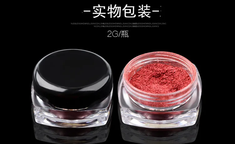 Nail art glitter powder mirror effect rose gold purple chrome dust pigment DIY nail polish nail powder MZ037