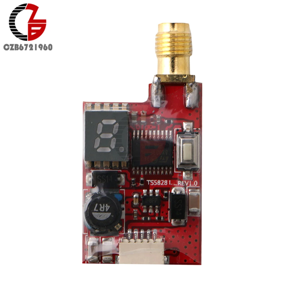 Ультра-светильник TS5828 TS5828L Micro 5 8G 600mW 40CH 190mA 12V Миниатюрный FPV передатчик с антенной