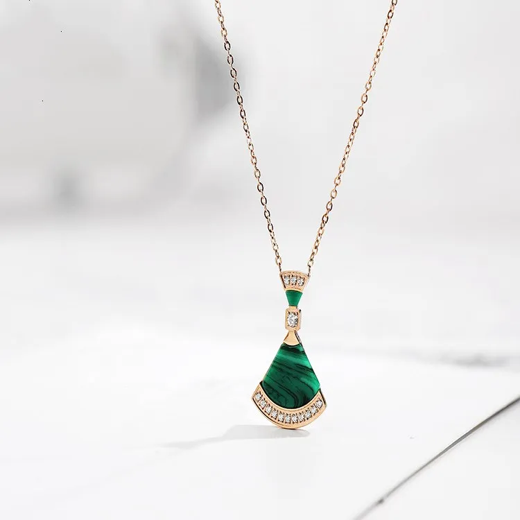 Женское Ожерелье с кристаллами от Swarovski маленькая юбка из титановой стали